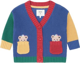Huxbaby Colour Block Varsity Hux Cardi in Blue Multi at Nordstrom, Size 6-12M Au