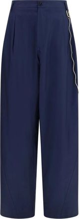 Darkpark Darkpark - Phebe Wijde Broek - Dames - Broeken - Blauw - Maat: L Katoen