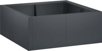 vidaXL Muro De Contenci&oacute;n 4 Uds. 100 X 100 X 30 Cm Acero Vidaxl