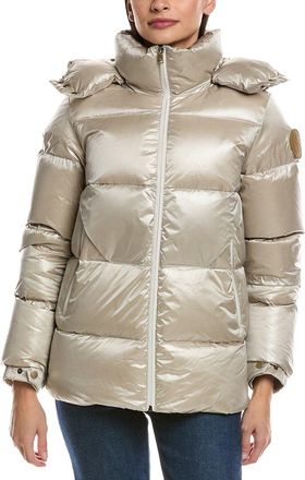Scotch & Soda Vivienne Boxy Short Channel Quilted Jacket