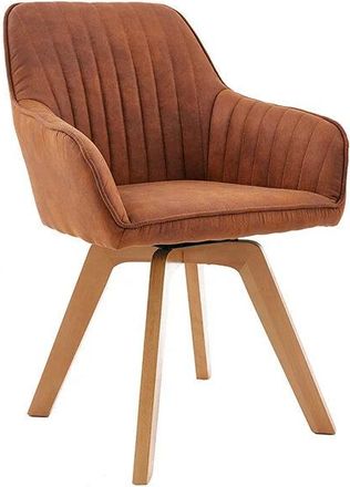 Global Interiors Drehbarer Designstuhl Livigno - Vintage Braun