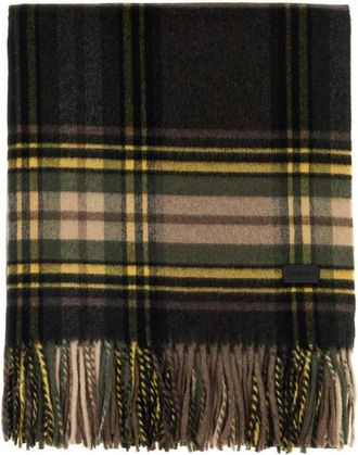 Saint Laurent Plaid wollen sjaal - Dames - Wintersjaals - Veelkleurig - ONE Size - Wol - Accessoires