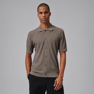 Nike Jordan Mens Jordan Sport Golf Button-Down in Grey | II7267-040