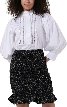 Notre-V Dames, Blouses & Shirts, Wit, Maat: XS