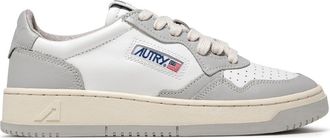 Autry White Medalist Leather Sneakers