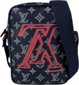 Louis Vuitton Navy Pvc Shoulder Bag (Pre-Owned)