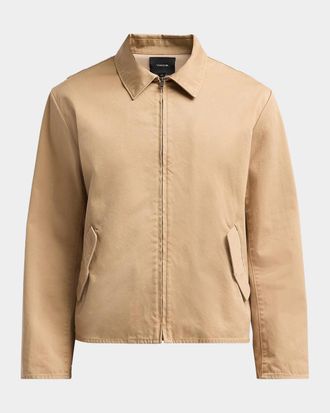 Vince Men & apos;s Brushed Twill Full-Zip Shirt Jacket