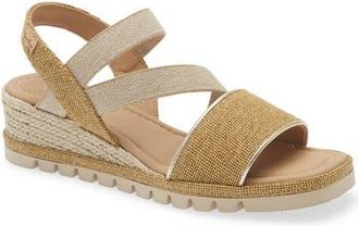 Toni Pons Oasis Slingback Wedge Sandal in Ocre at Nordstrom, Size 7-7.5Us