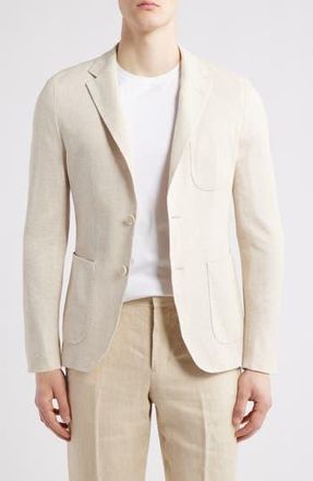 BOSS Heston Linen & Cotton Sport Coat in Open White at Nordstrom Rack, Size 46 Regular