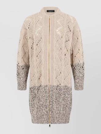 Fabiana Filippi wool silk cashmere long cardigan