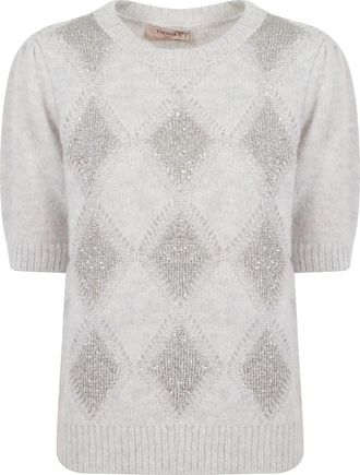 Twinset Su&eacute;ter Milano - Knitwear - Mujer - Gris - M