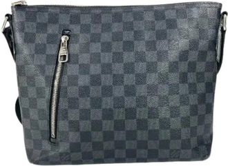 Louis Vuitton Pre-owned Damier Graphite Schoudertas - unisex - Vintage Schoudertas - Zwart - ONE Size - Leer - Vintage