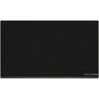Bosch Serie 6 PIV931HC1E Piano cottura a induzione 90 cm 5 zone standard Nero. Colore del prodotto: Nero, Posizionamento dellapparecchio: Da incasso