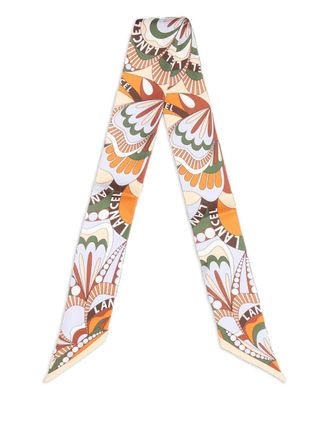 Lancel floral-motif headband - women - Silk - One Size - Green