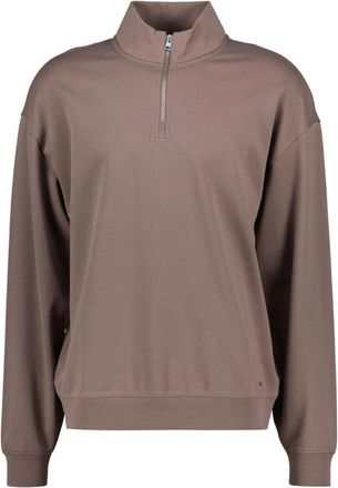 HUGO BOSS Dalizip Sweatshirt - Heren - Vesten met rits - Bruin - M - Katoen - Hoodies & sweatvesten