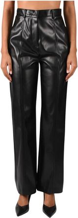 Simona Corsellini Pantalone vita alta straight - - Trousers - Donna - Nero - XS
