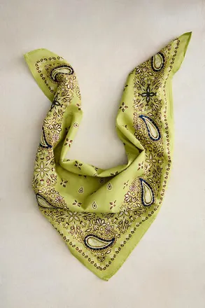 Terrain Embroidered Paisley Cotton Bandana