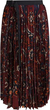 sacai Rok met bloemenprint - Dames - Rokken - Veelkleurig - Maat: 4XS Poliester