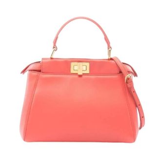 Fendi Pre-owned Vintage Handbag - Dames - Pre-owned - Oranje - Maat: ONE Size Leer