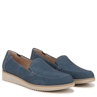 Naturalizer Soul Naturalizer Idea Moc Loafer Womens Indigo Round Toe Slip On HTAT1813