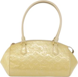 Louis Vuitton Sherwood Handbag Monogram Vernis Yellow Patent_Leather Handbag (Pre-Owned)