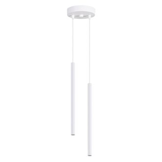 Sollux Lighting L&aacute;mpara colgante blanco acero alt. 118 cm