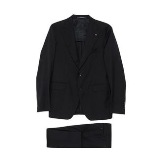 Tagliatore Heren, Pakken, Zwart, Maat: M Wol