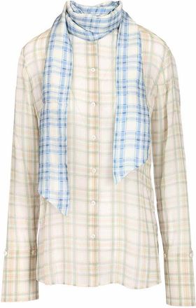 Acne Studios Silk Blouse With Scarf