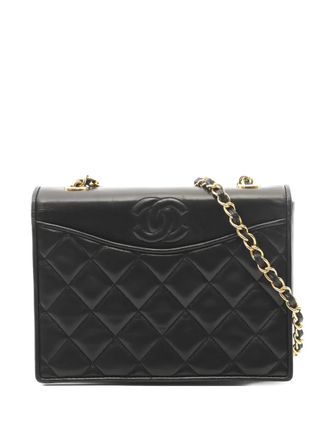 Chanel 1989-1991 CC shoulder bag - women - Lambskin - One Size - Black