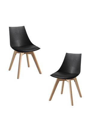 Regalos Miguel Regalos Miguel - Packs Sillas Comedor - Pack 2 Sillas Blok - Negro