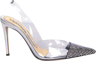 Alexandre Vauthier Kristalversierde Stilettohakken - Dames - Pumps - Grijs - 37 1/2 EU - Leer - Schoenen