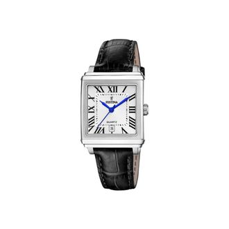 Festina Elegante Armbanduhr - Dames - Accessoires - Zwart - Maat: ONE Size Leer