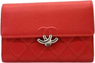 Chanel Pre-owned Matelasse Wallet (tri-fold) - - Pre-owned - Donna - Rosso - ONE SIZE