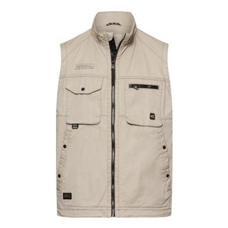 Camel Active Outdoor Vest met Binnenzakken - Heren - Bodywarmers - Beige - 3XL - Katoen - Jassen
