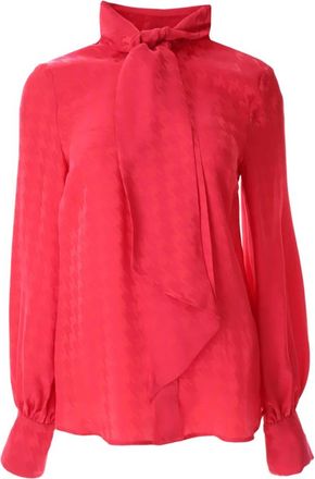 Msgm Jacquard Shirt - female - MSGM - Blouses - Pink - S - Blouses & Shirts