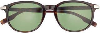 Montblanc 52mm Round Sunglasses in Havana Havana Green at Nordstrom Rack