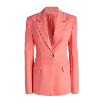 The Attico Single-breasted Hourglass Blazer - female - The Attico - Blazers - Pink - L - Jackets