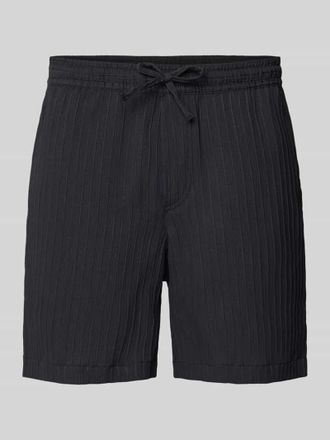 Jack & Jones Regular Fit Shorts mit Strukturmuster Modell JAIDEN MASSIMO in Black, Gr&ouml;&szlig;e S