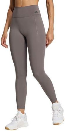 adidas Optime Training 7/8 Leggings in Charcoal at Nordstrom Rack, Size X-Large