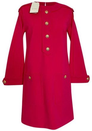 Gucci Hot pink stretch-knit tunic shift dress Size XS