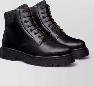 Dior ankle boots with round toe and rubber sole