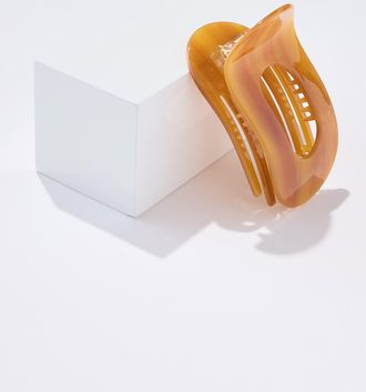 Talbots Demi Flat Hair Clip - Caramel - 001 Talbots
