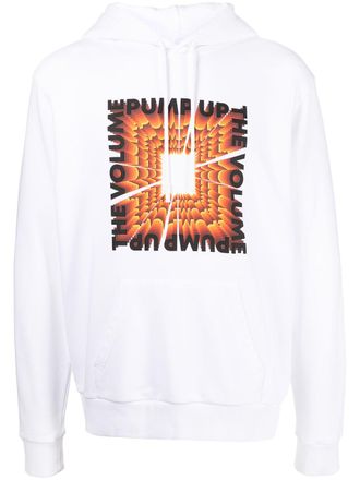 Marcelo Burlon Felpa con coulisse - Bianco