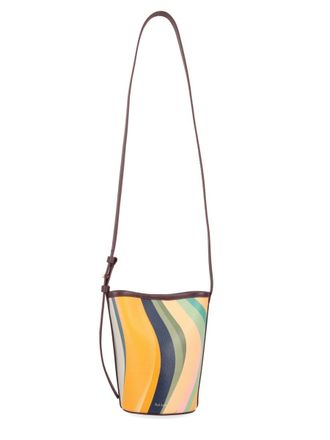Paul Smith Womens Bucket Bag Swirl Multicolour Cow Leather Shoulder