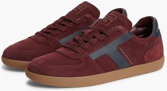 Tommy Hilfiger Mens Tribeca Suede Skater Sneaker - Oxblood - US 11.5 / EU 45