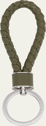 Bottega Veneta Mens Intreccio Key Ring