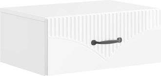 vidaXL Mesita De Noche De Pared Con Caj&oacute;n Brillante 49 X 34,5 X 20 Cm Vidaxl