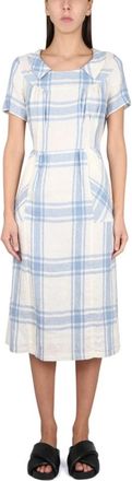 Aspesi Midi Jurk - Dames - Casual kleedjes - Wit - S - Katoen - Kleedjes