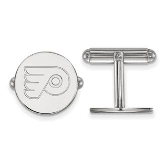 Diamond2Deal Sterling Silver Rhodium-plated Fancy Cuff Links