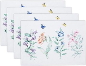 Lenox Set Of 4 Butterfly Meadow Garden Placemats